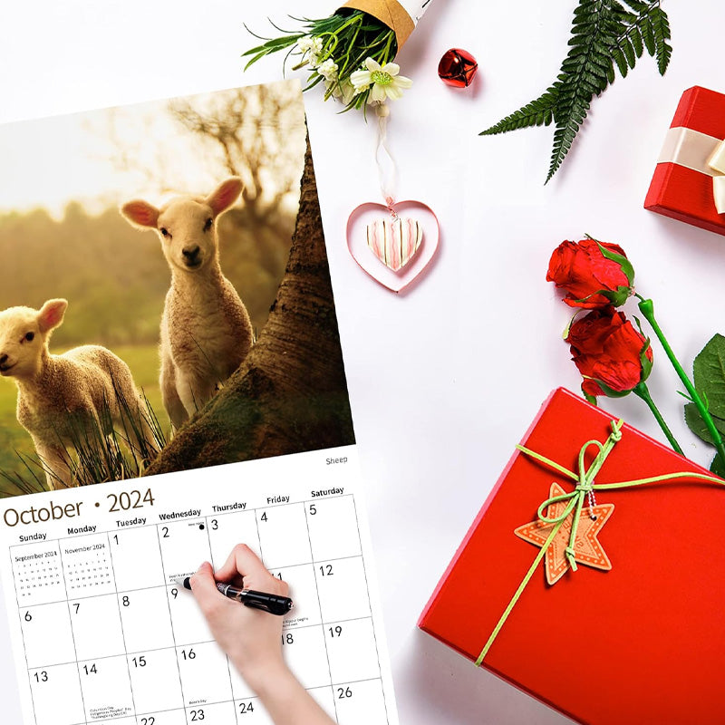 2024 Animals Wall Calendar