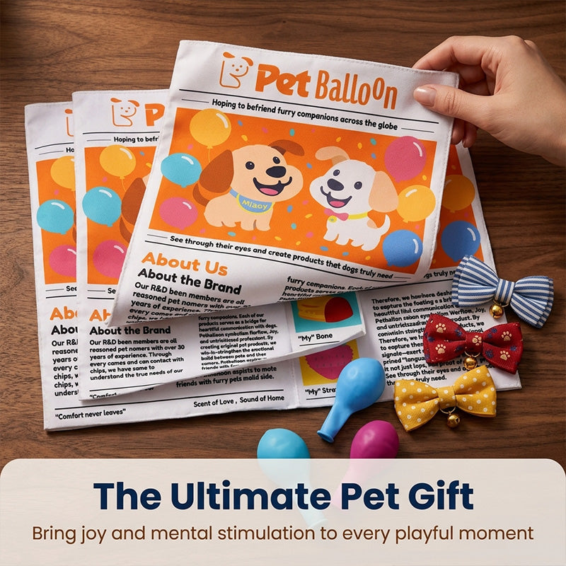 Interactive pet newspaper toy