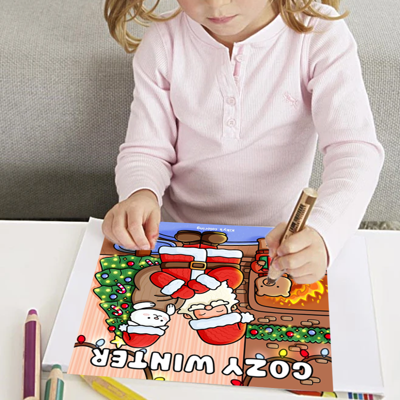 Cozy Winter - Santa Claus Colouring Book