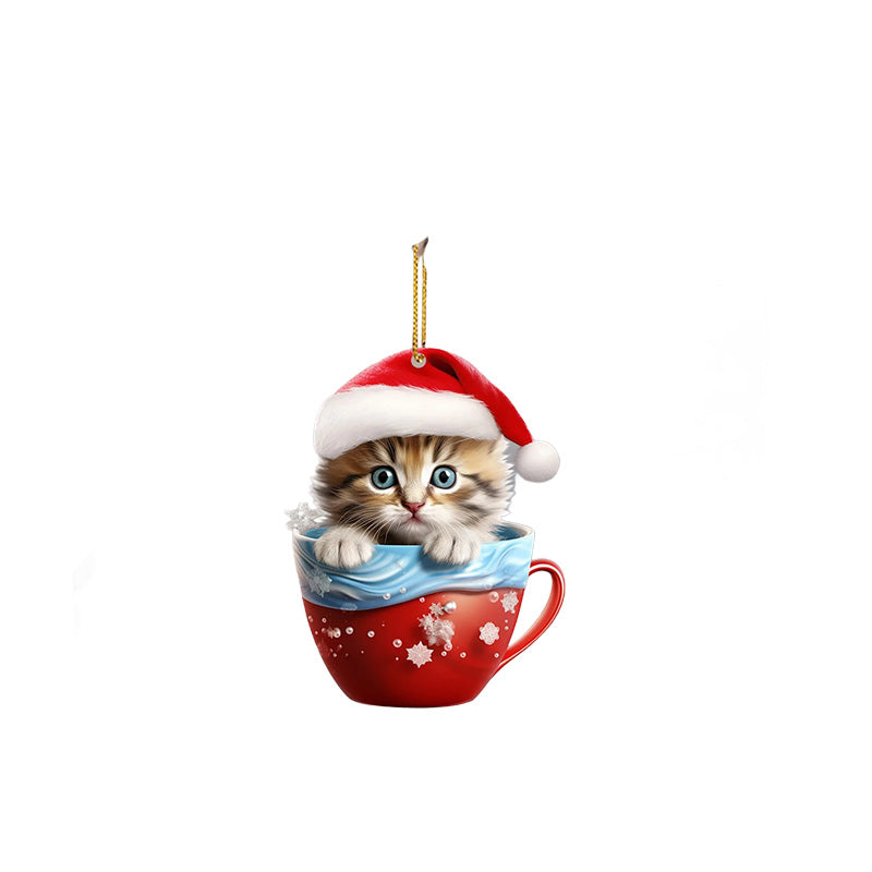 Christmas Cat Pendant