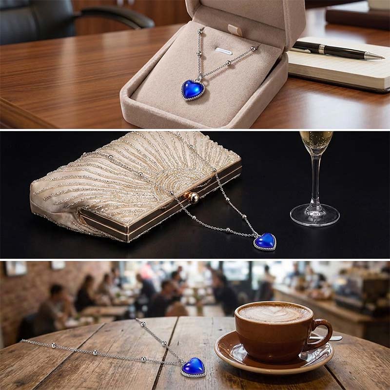Temperature-Sensitive Color-Changing Love Necklace