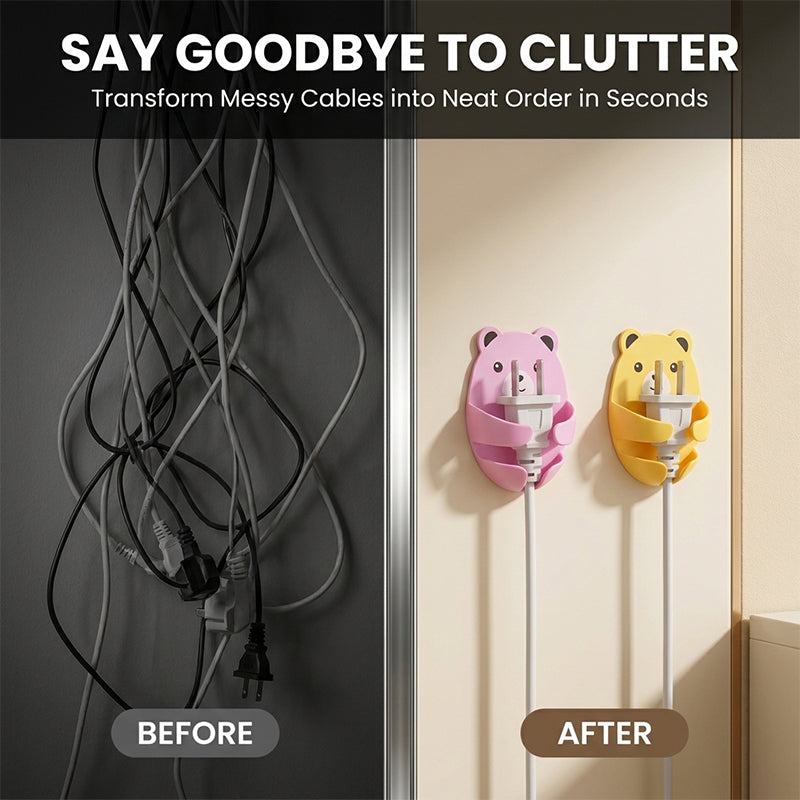 Strong Adhesive Wall Plug & Cord Organizer