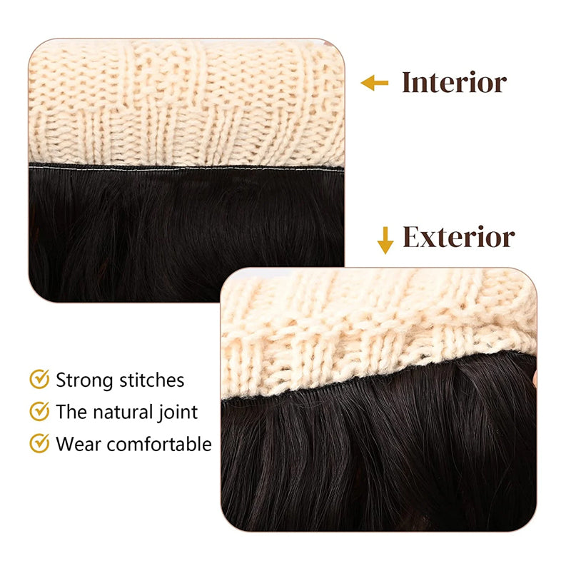 One-piece wig cap