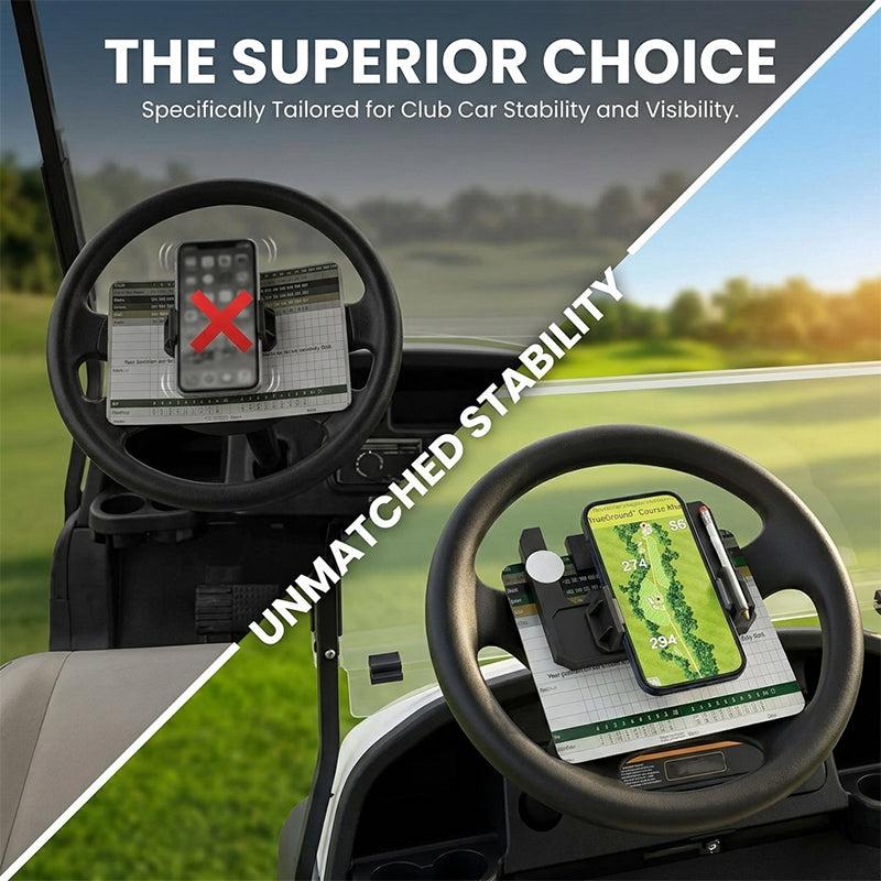 Golf Cart Steering Wheel Phone Mount