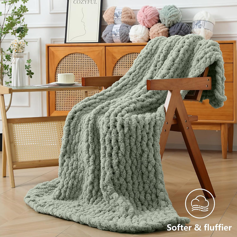 Super Bulky Chunky Knit Blanket Yarns