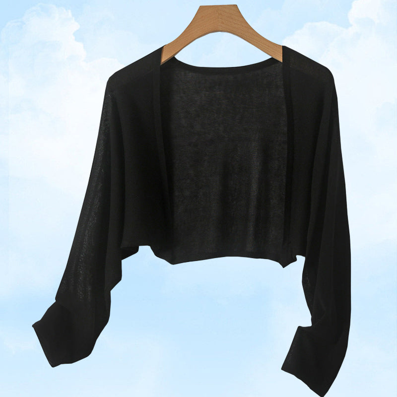 Summer Linen Buttonless Cardigan