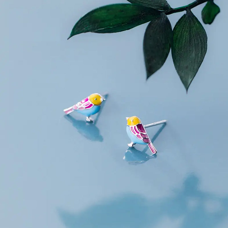 Tiny Bird Earrings