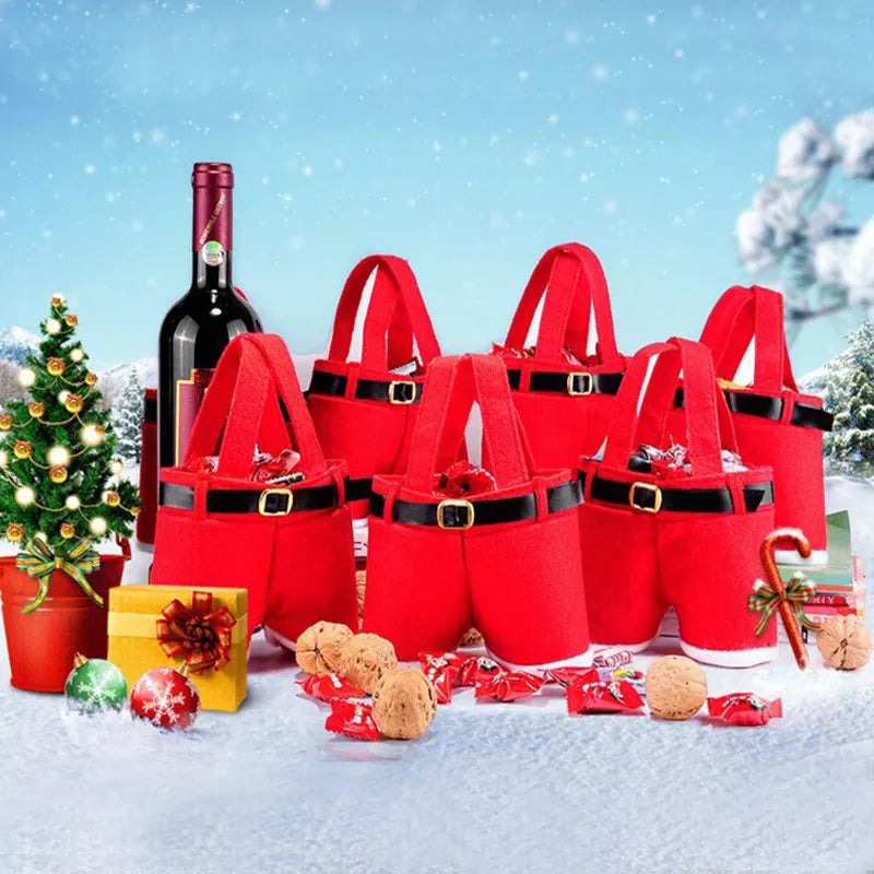 Christmas Pants Pocket Candy Bag