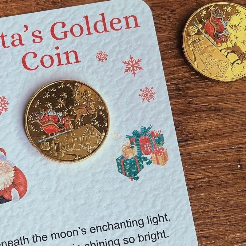 Santa Gold Coins for Christmas Eve Boxes