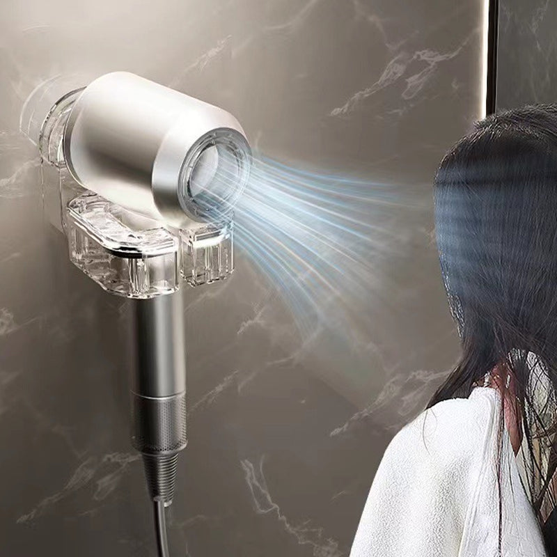 Rotating Hair Dryer Rack Punch-Free