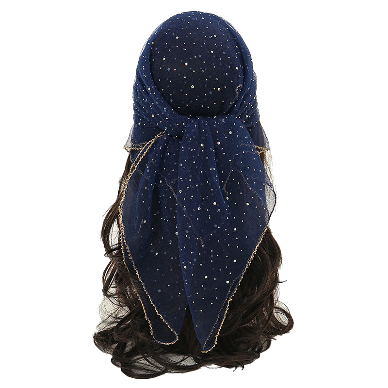 Hot rhinestone square scarf