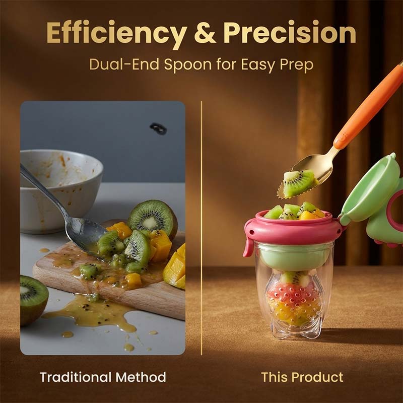 Baby Push-Feed Fruit Feeder & Teether