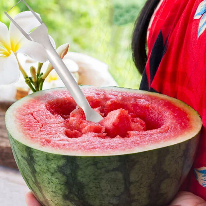 Foldable watermelon cutter