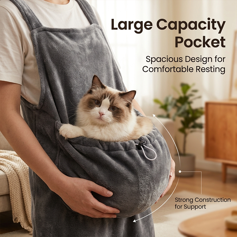 Cat-petting apron
