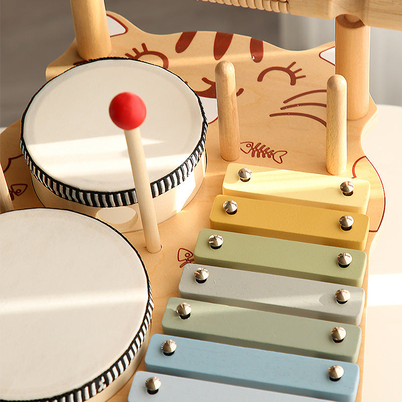 Children's wooden Orff music percussion instrument