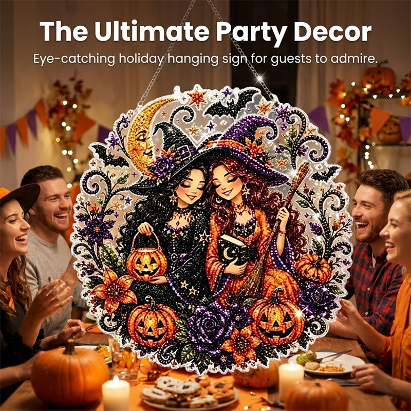 Halloween Diamond Painting Hanging Ornament Kit