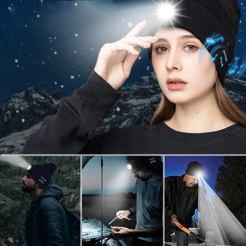 LED Light Bluetooth Warm Hat