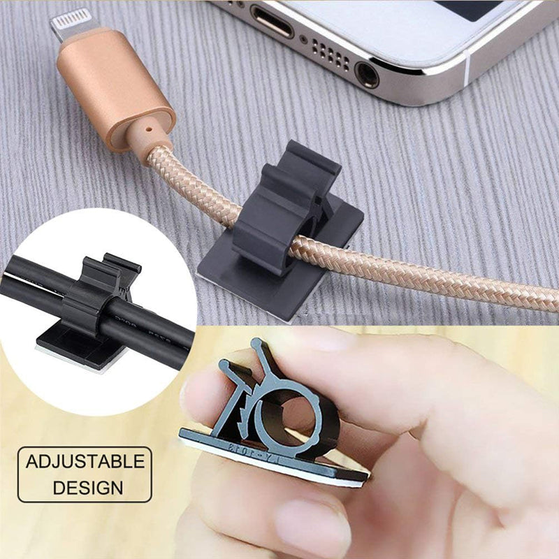 Adhesive Fixed Seat Wire Clip Adjustable Fixing Clip