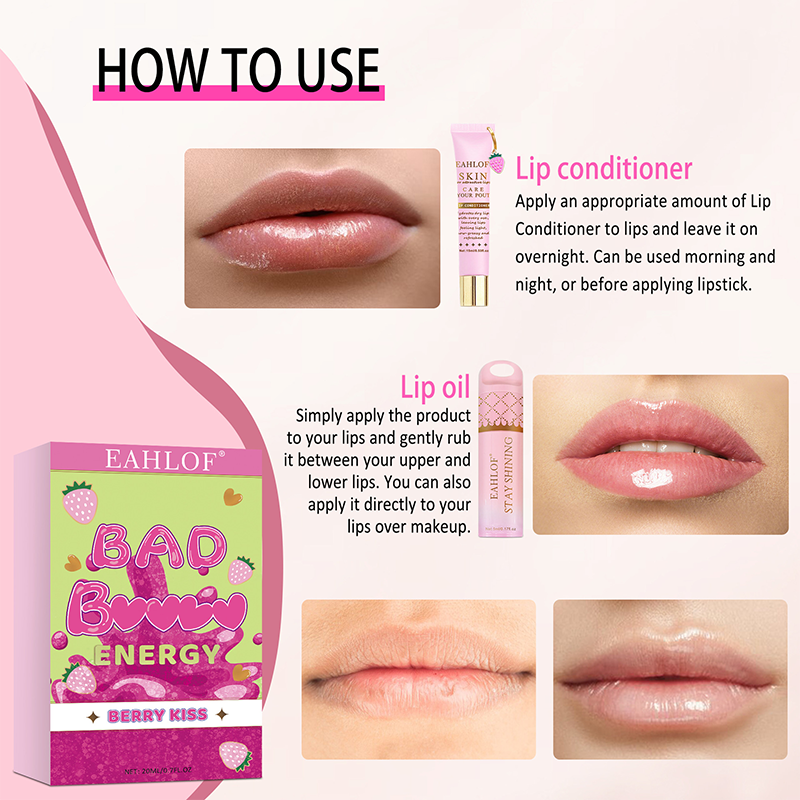 Multi-Flavor Lip Oil Care Set