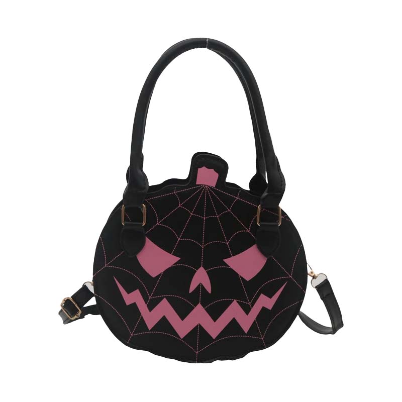 Halloween Pumpkin Color-Block Shoulder Bag