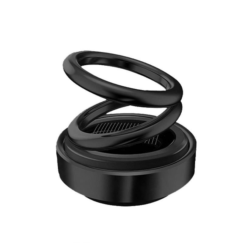 Solar-Powered Dual-Ring Rotating Car Aroma Diffuser