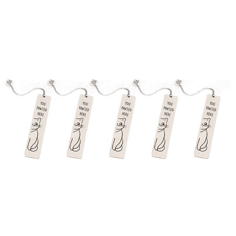 Stainless Steel Kitten Bookmark