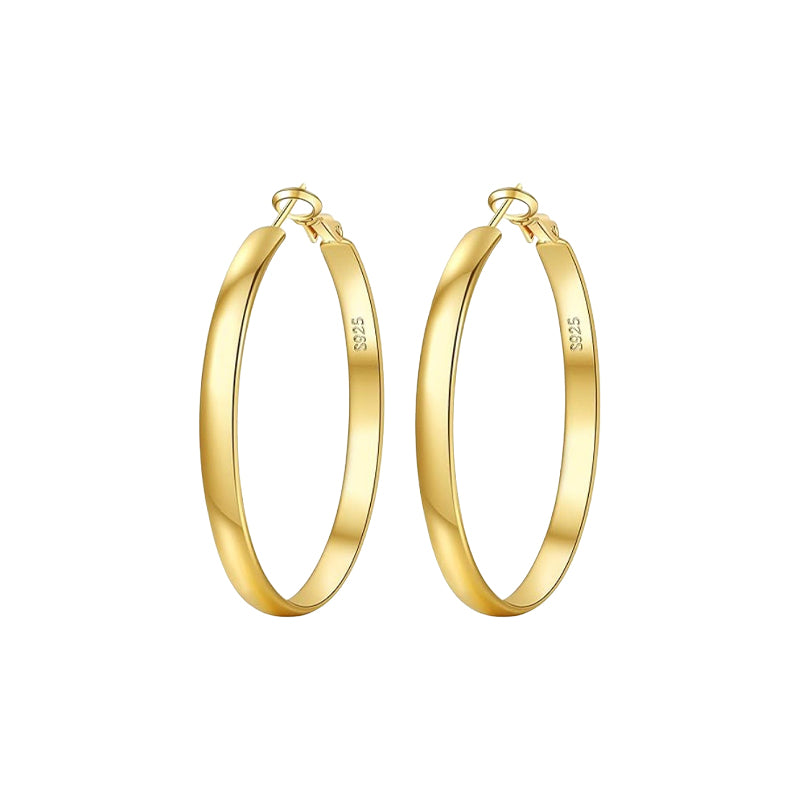 Wide Hoop Earrings
