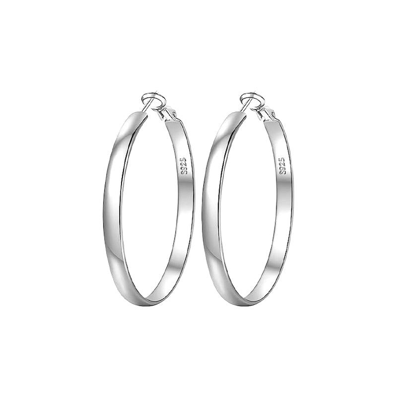 Wide Hoop Earrings
