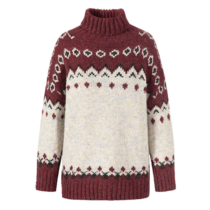 Christmas Jacquard Pullover Sweater
