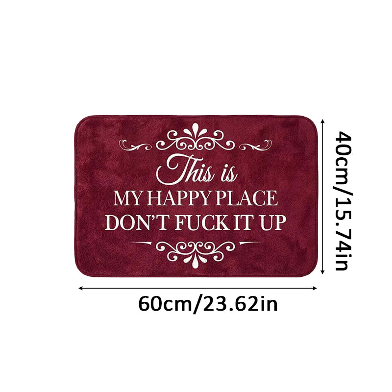 American-Style Retro Crystal Velvet Floor Mat