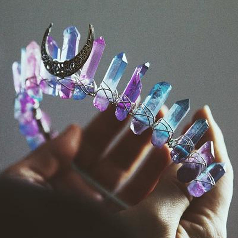 Crystal crown tiara