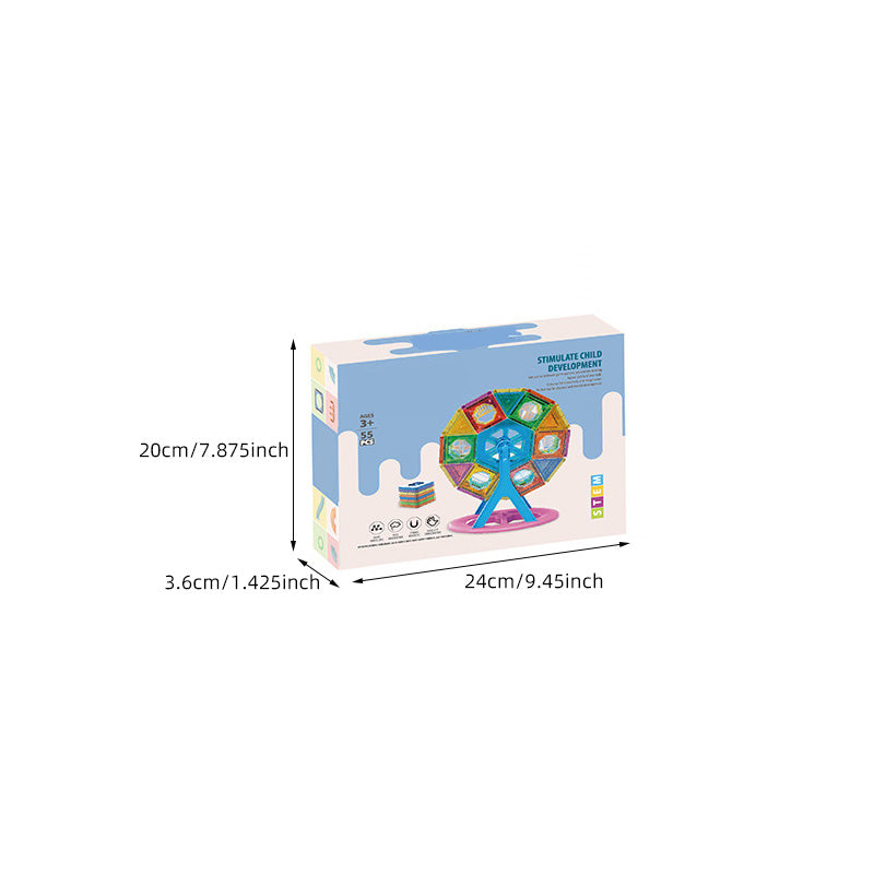 Early childhood education magnetic building blocks