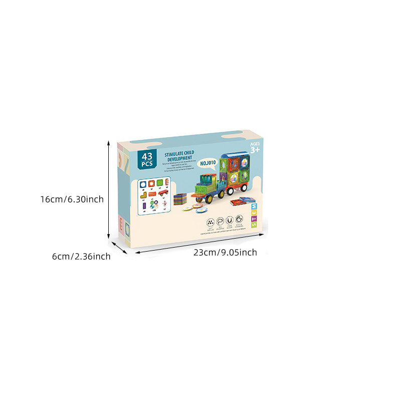 Early childhood education magnetic building blocks