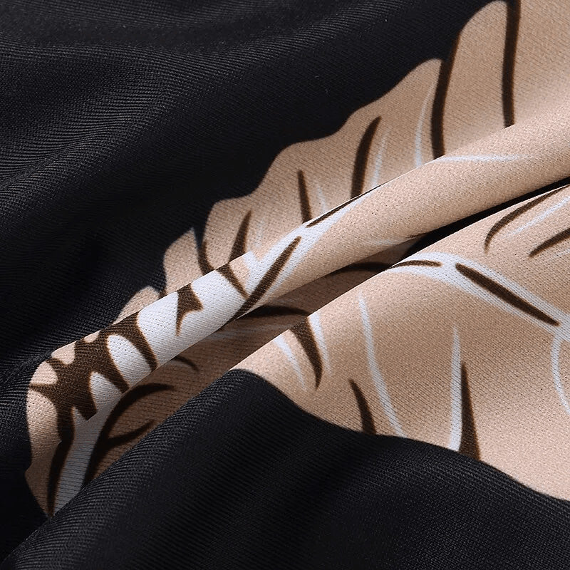 Feather Print Swimsuit