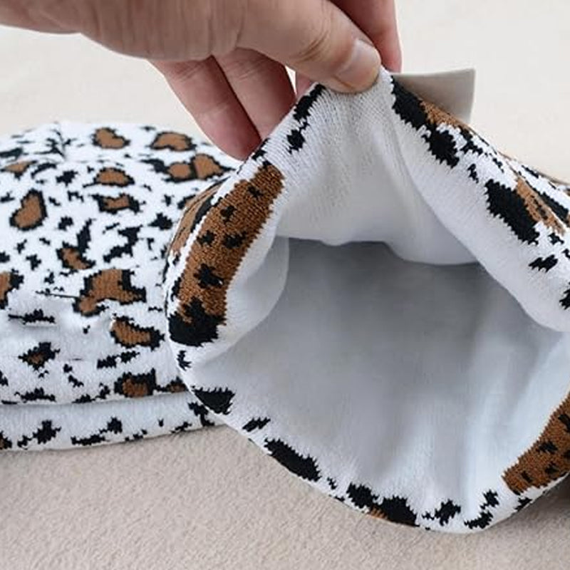Cow pattern beanie