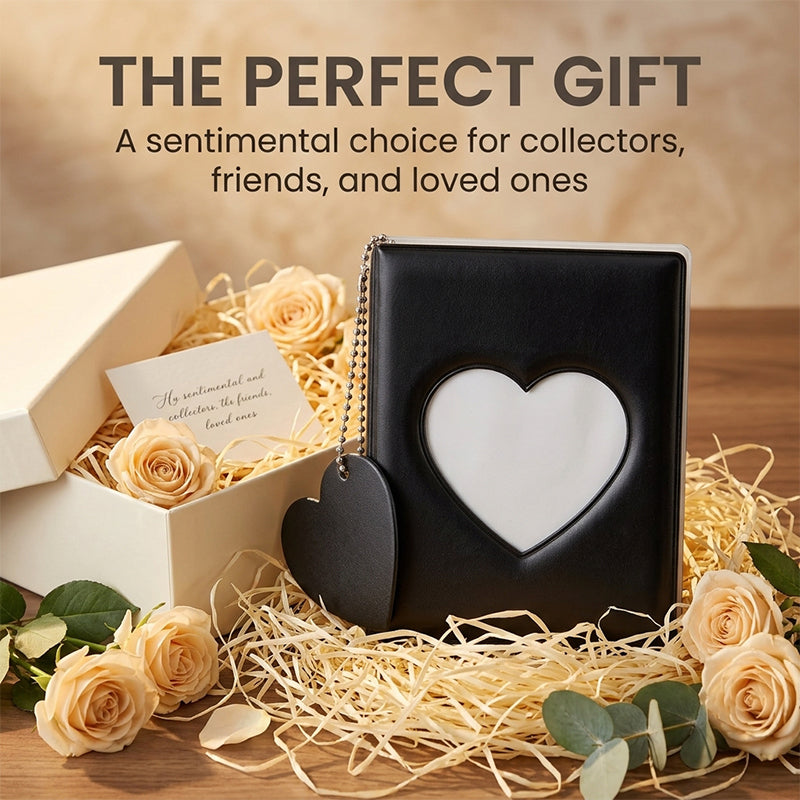 Heart-Shaped Mini Photo Album
