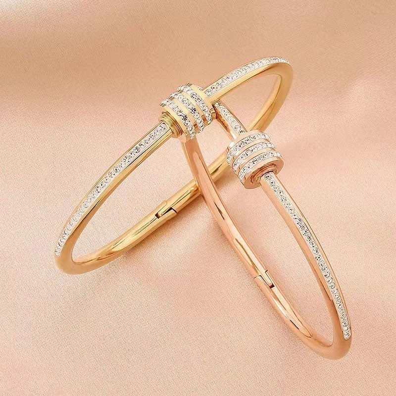Gold-Plated Zircon Bracelets