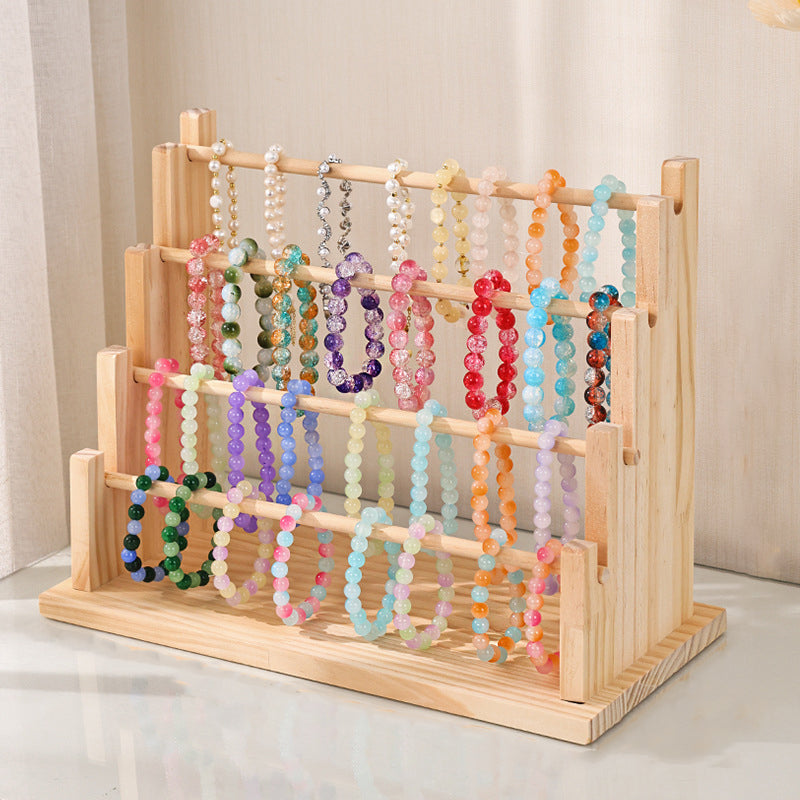 Wood Jewelry Display Stand