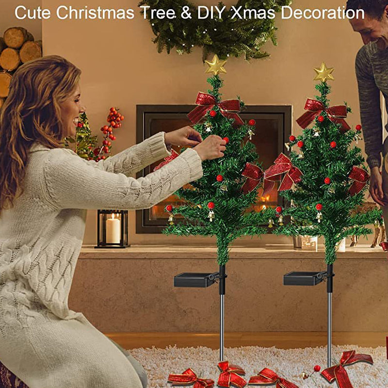 Bowknot Christmas Tree Ground Stake Light