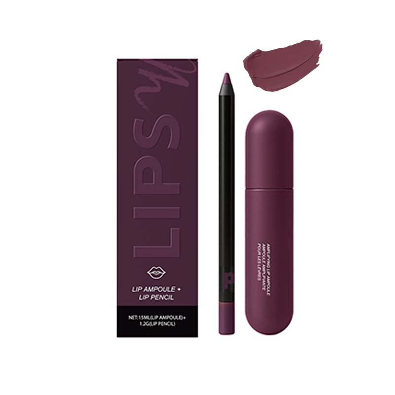 Moisturizing Lip Gloss & Lip Liner Pencil