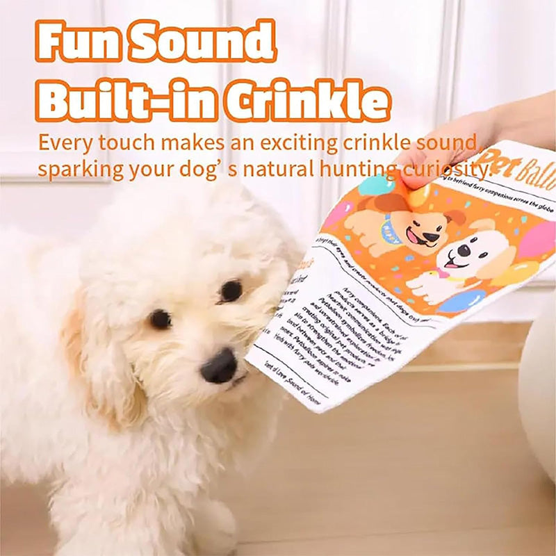 Interactive pet newspaper toy