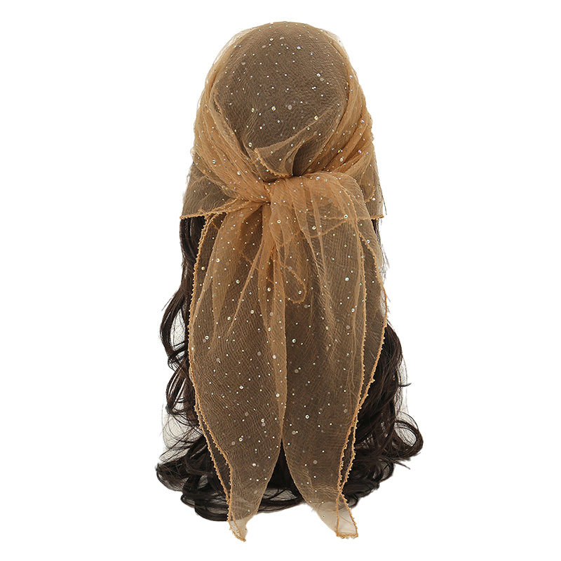 Hot rhinestone square scarf