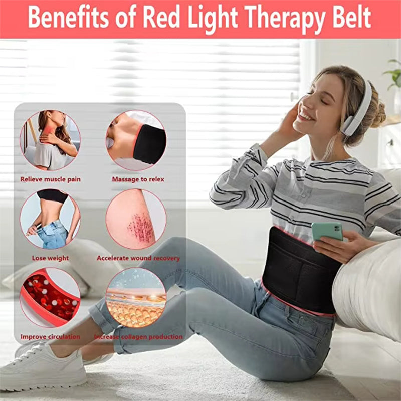 Infrared therapy waist belt