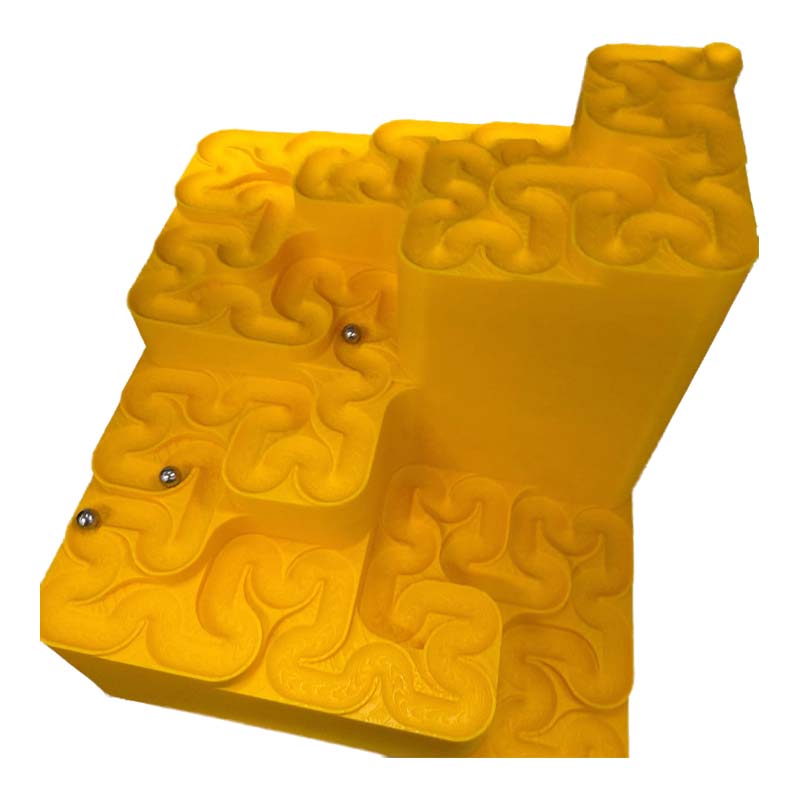 3D Printed Hilbert Curve Marble Run
