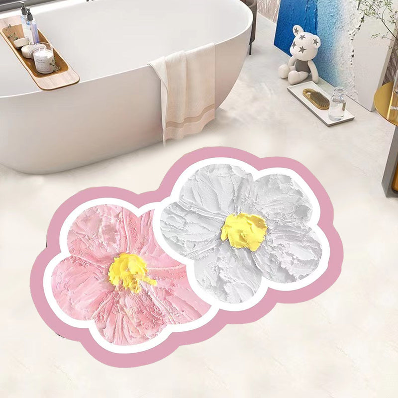 Floral Bathroom Floor Mat