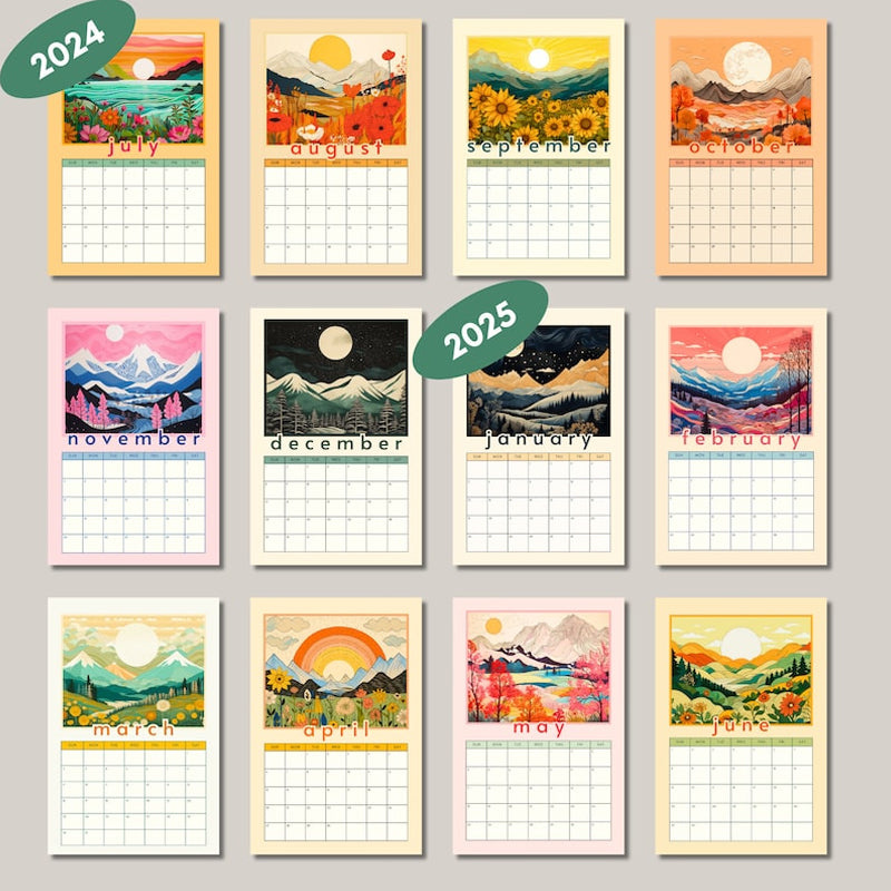 Mountain Views MID YEAR 2024 - 2025 Calendar