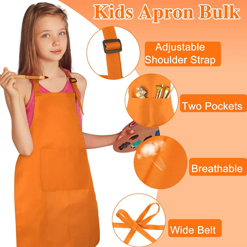 Kid Apron and Chef Hat Set