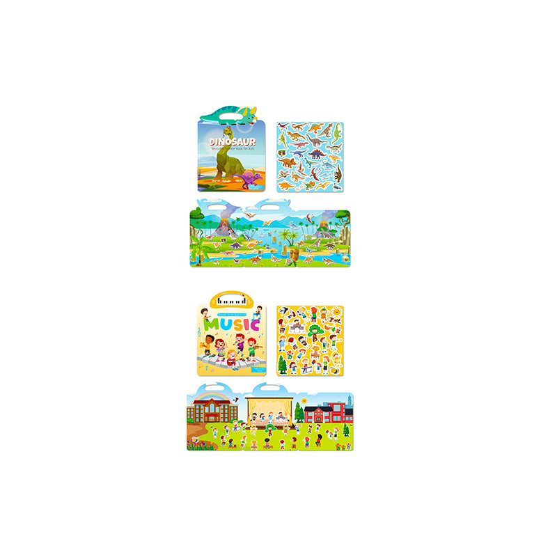 Toddler Waterproof Dinosaur Sticker Book