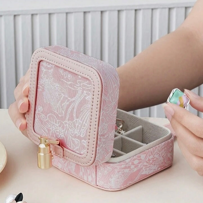 Vintage Jacquard Jewellery Box