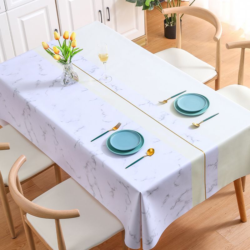 Marble Tablecloth Waterproof and Oil-proof